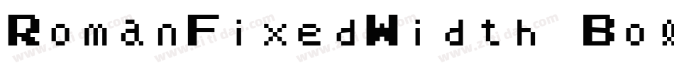RomanFixedWidth Bold Italic字体转换